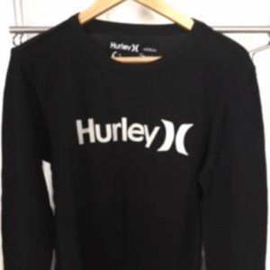Men's Hurley Black Waffleweave top - Medium